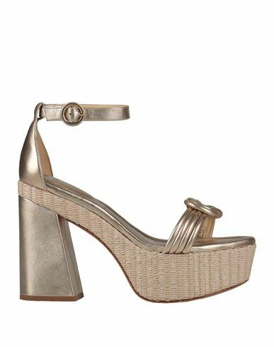 Alexandre Birman Woman Sandals Platinum Leather Cover