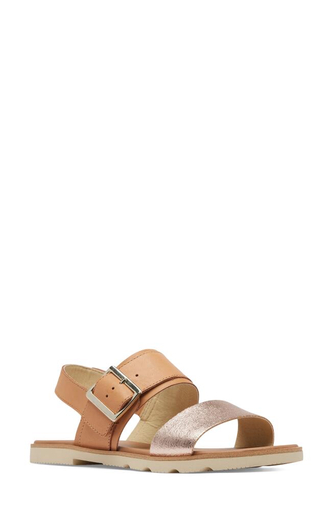 SOREL Ella III Slingback Sandal in Honest Beige/Honey White Cover