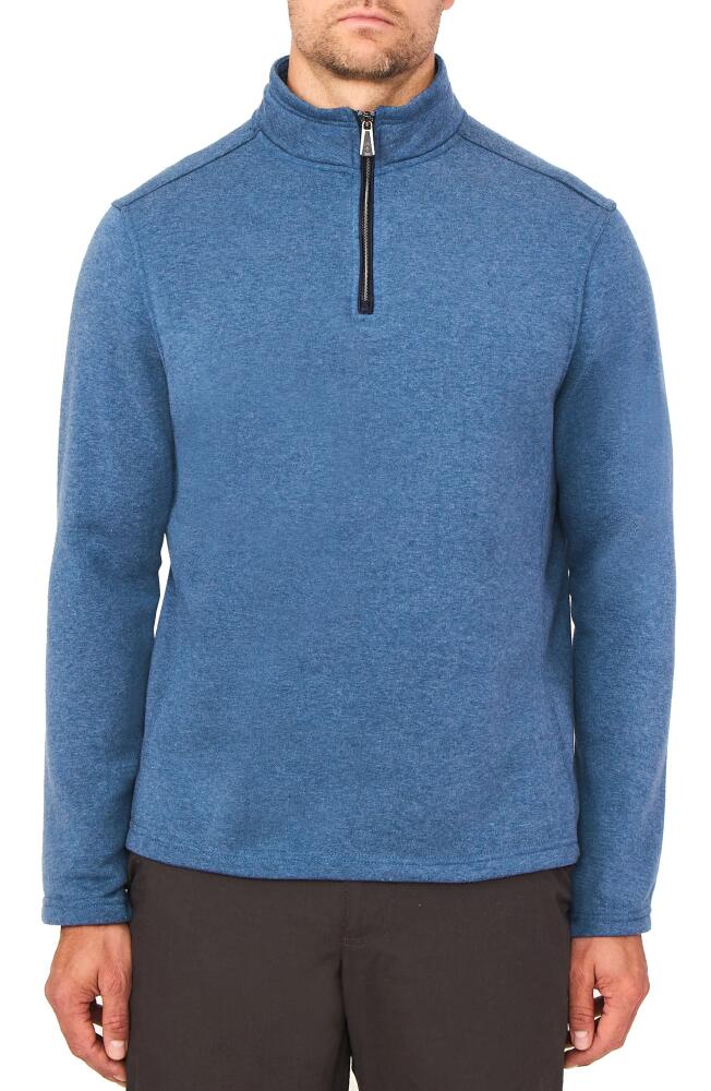 Rainforest Brushed Knit Quarter Zip Pullover in Navy Heather Cover