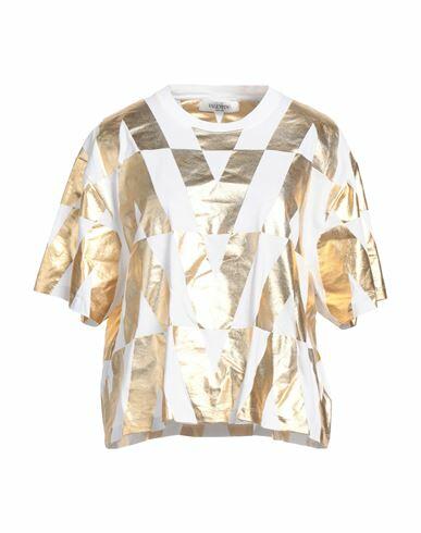 Valentino Garavani Woman T-shirt Gold Cotton Cover