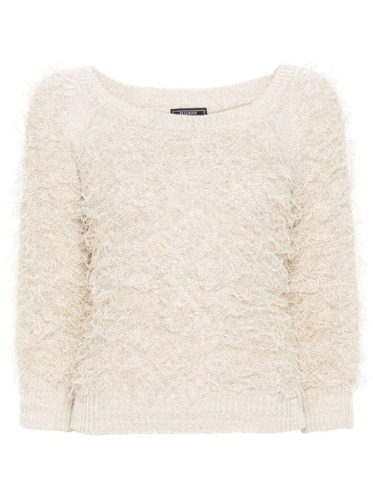 Peserico metallic-threading jumper - Neutrals Cover